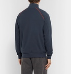 Hugo Boss - Cotton-Blend Jersey Track Jacket - Navy