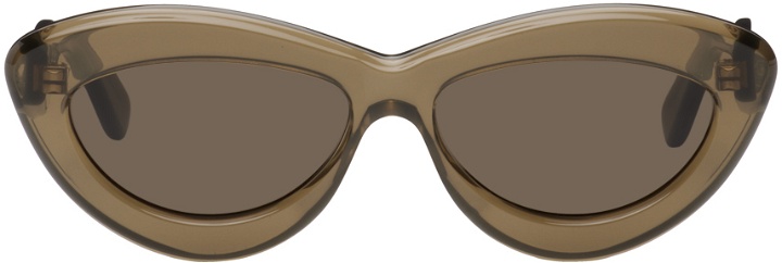 Photo: Loewe Green Cat-Eye Sunglasses