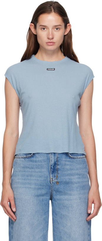 Photo: Ksubi Blue Staple Short Sleeve T-shirt