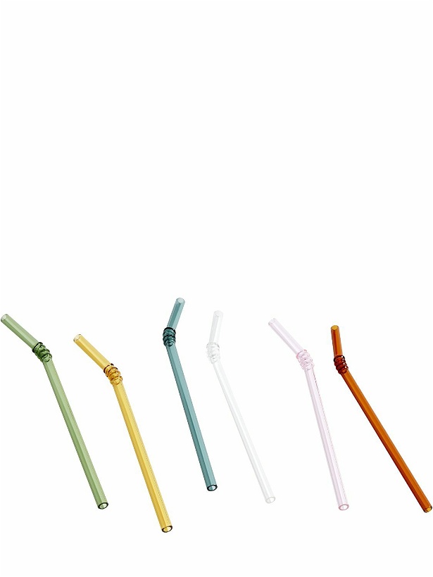 Photo: HAY - Sip Swirl Set Of 6 Glass Straws