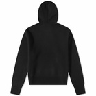 AMI Men's Large A Heart Knit Hoody in Black/Red