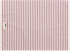 Tekla Off-White & Red Terry Bath Mat