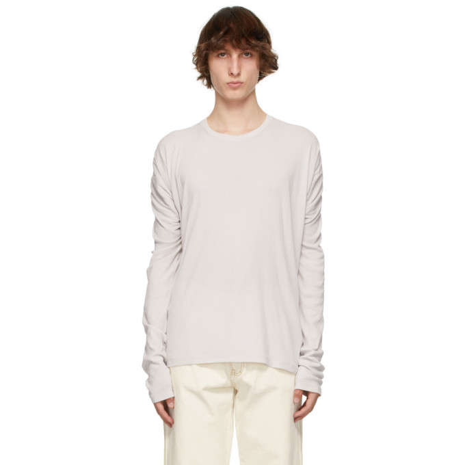 Maison Margiela Pink Draped Long Sleeve T-Shirt Maison Margiela