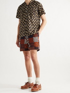 Beams Plus - Camp-Collar Printed Cotton Shirt - Brown