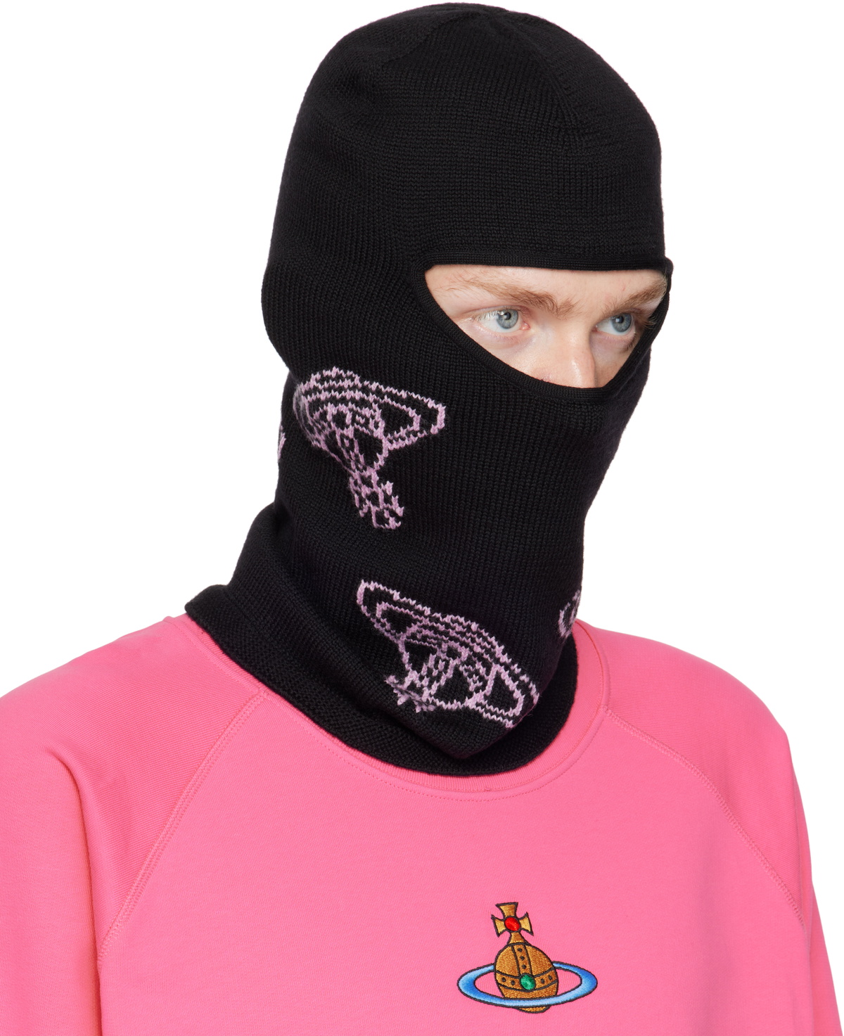 Vivienne Westwood Black All Over Orbs Balaclava Vivienne Westwood