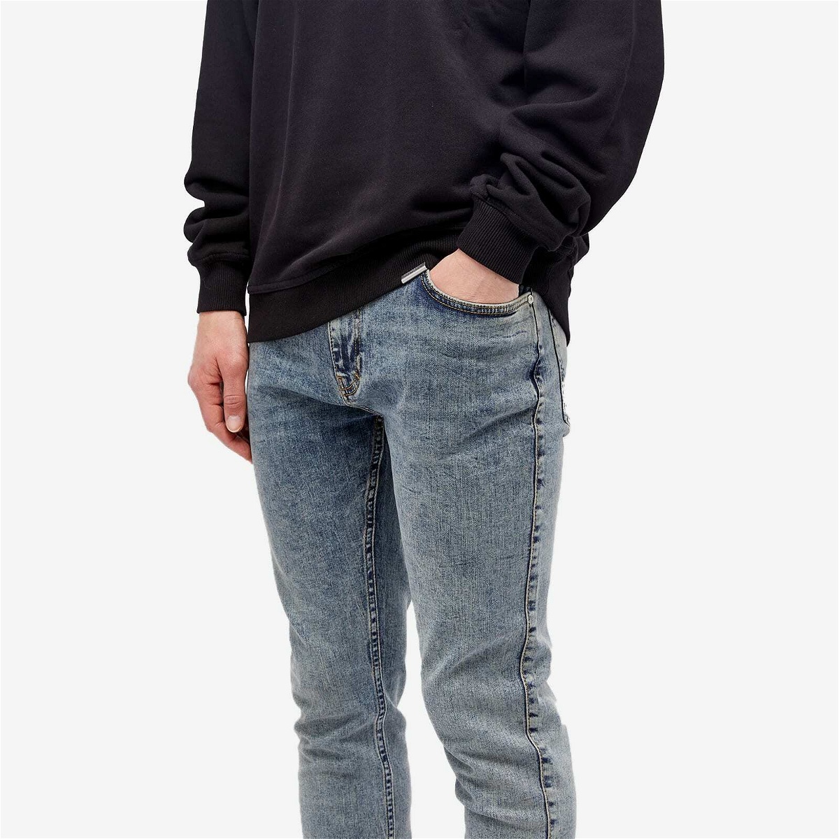 Represent Men's Essential Denim Jeans in Blue Cream