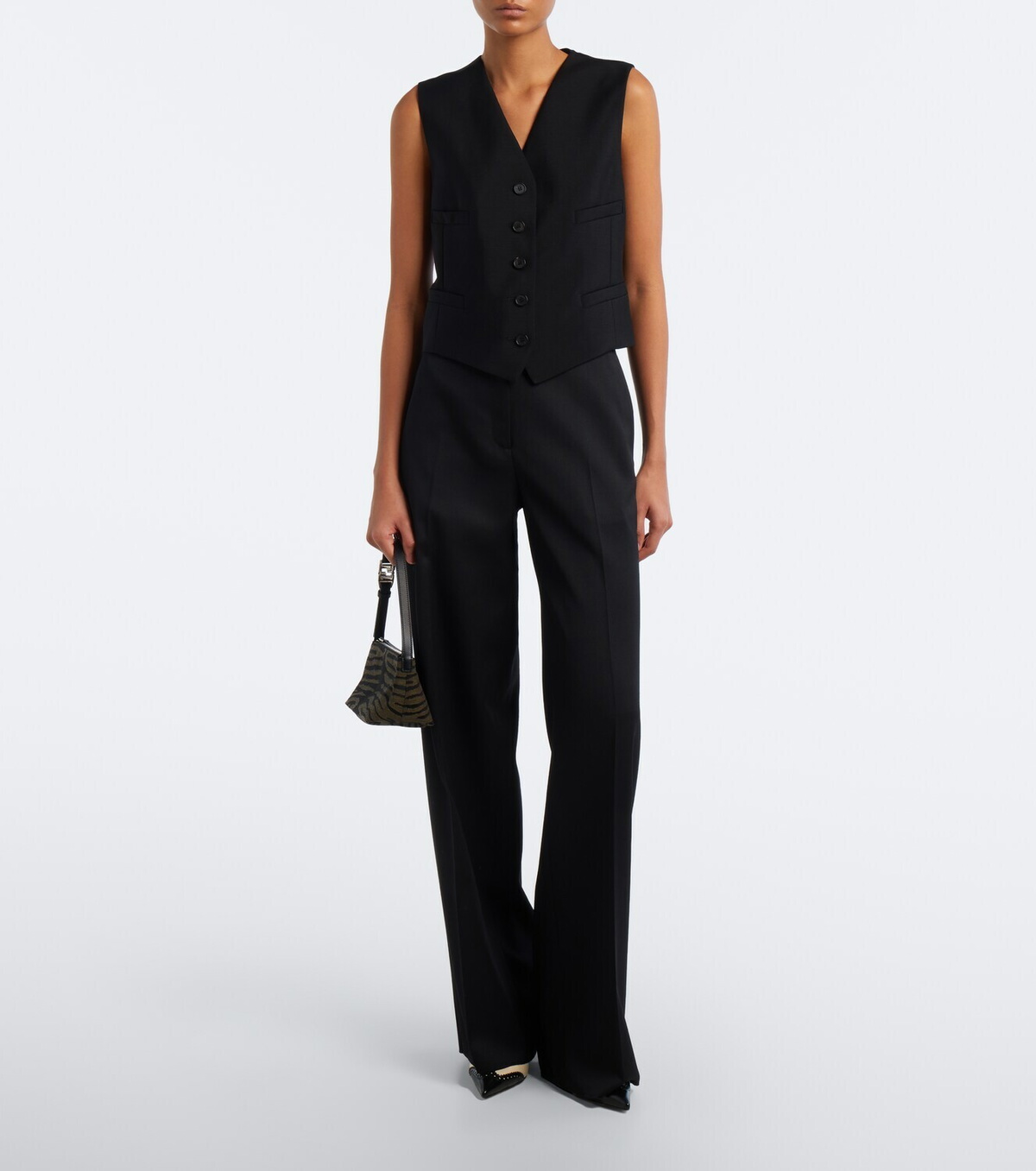 Fendi Vanity Small jacquard shoulder bag