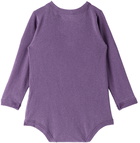 The Animals Observatory Baby Purple Wasy Bodysuit