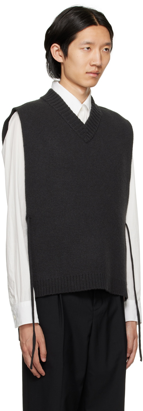 Craig Green Gray V-Neck Vest Craig Green