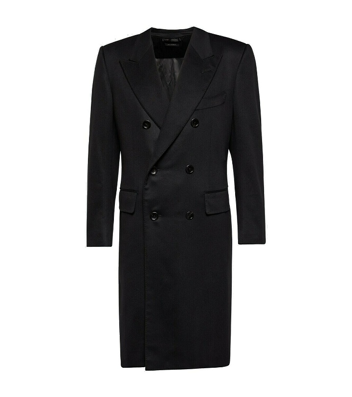 Photo: Tom Ford Double-breasted cashmere overcoat