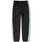 Grand Collection Crinkle Nylon Pant in Black/Powder Blue