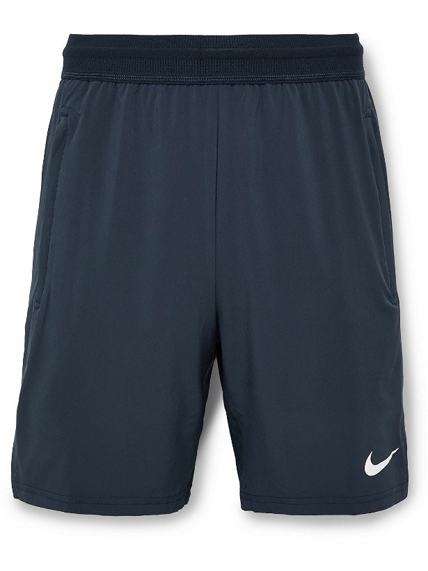Photo: Nike Training - Straight-Leg Flex Dri-FIT Shorts - Blue
