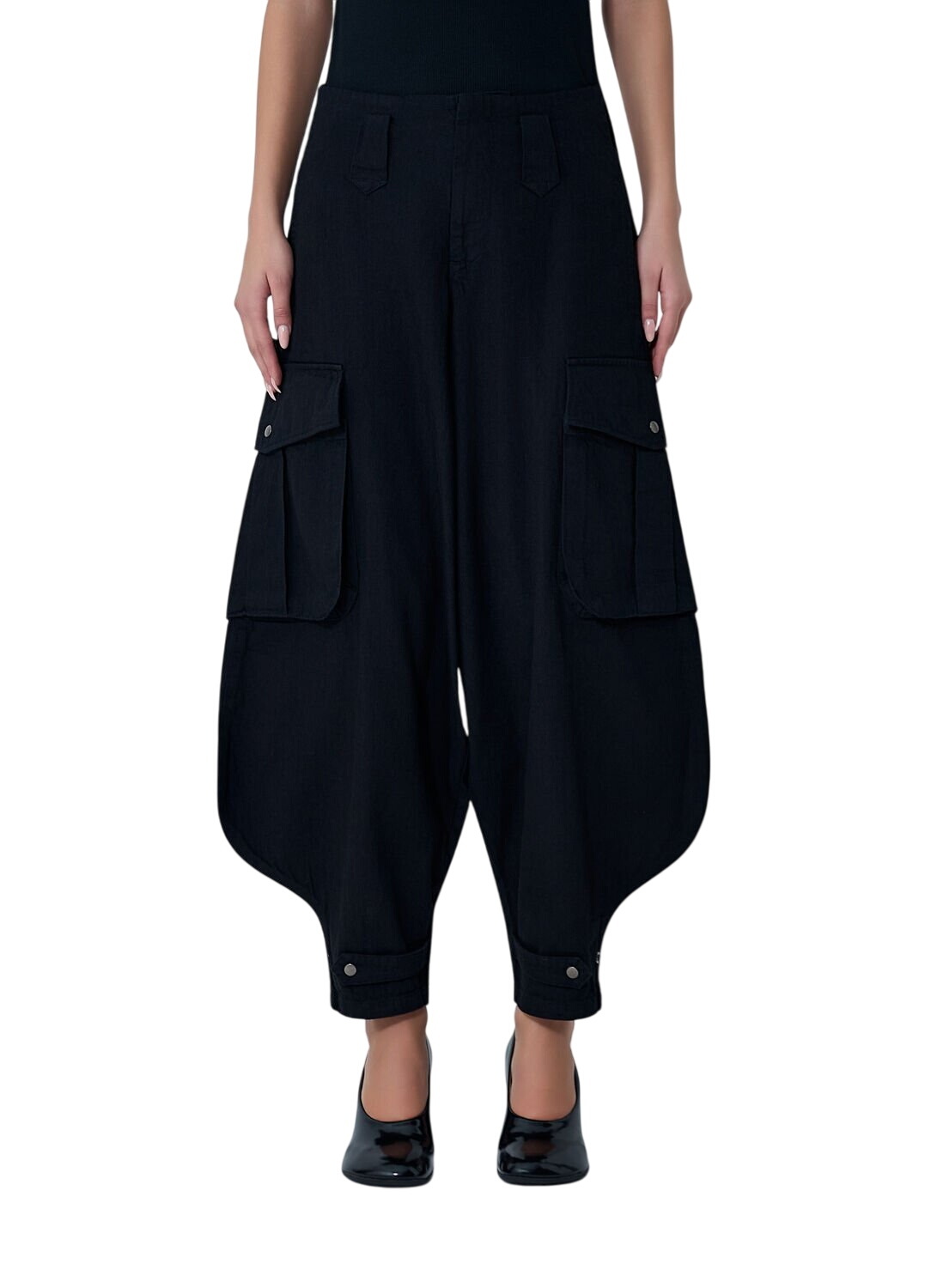 YOHJI YAMAMOTO Black Guidi Edition Calf Grain Oblique Side Zip