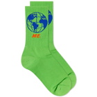 Melody Ehsani Women's ME. Worldwide Sock in Green