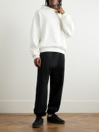 FEAR OF GOD ESSENTIALS - Oversized Logo-Appliquéd Cotton-Jersey Hoodie - White