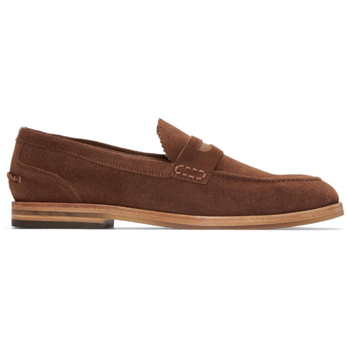 Photo: H by Hudson Brown Suede Romney Loafers