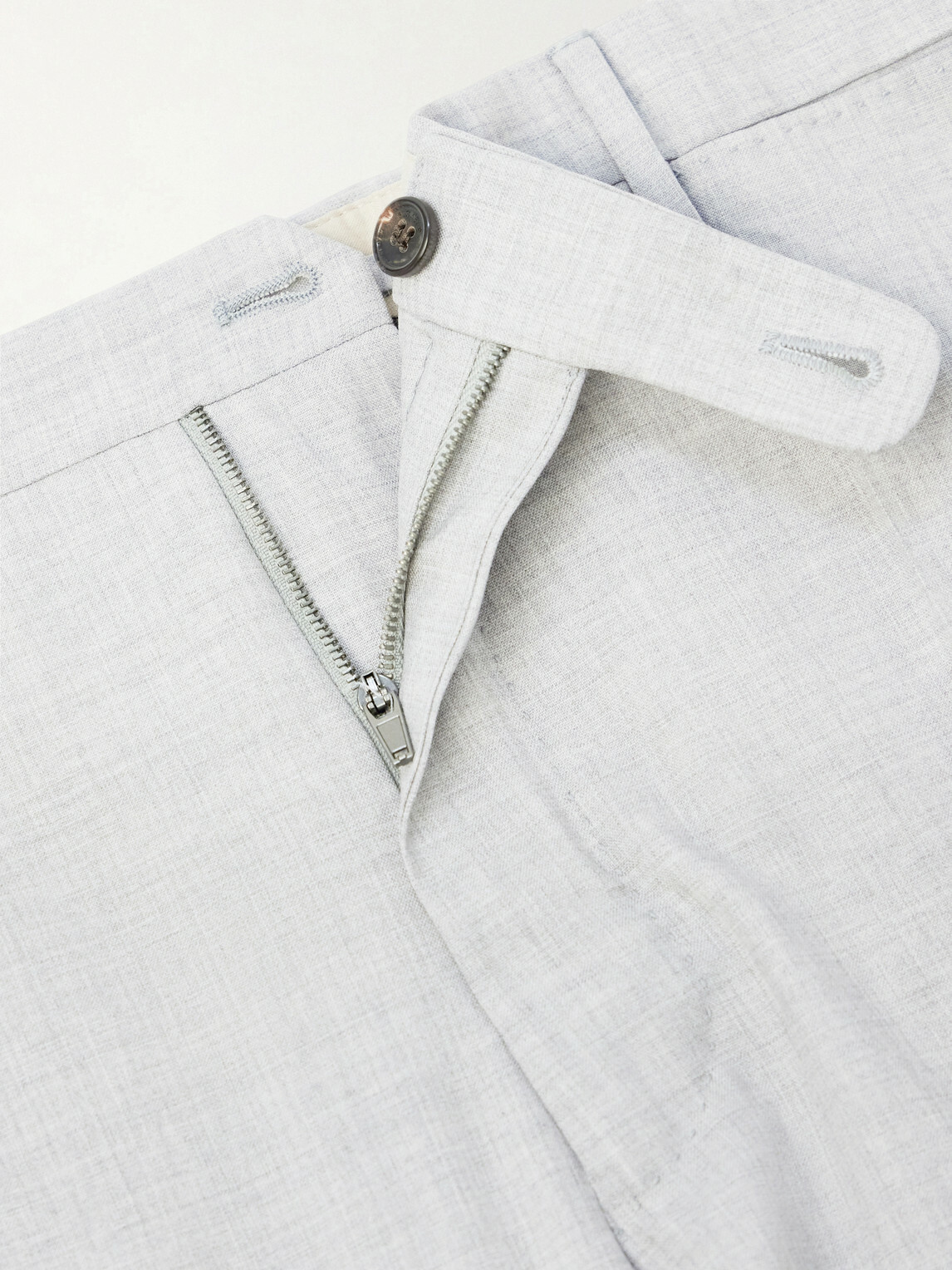Slowear - Slim-Leg Wool Trousers - Gray