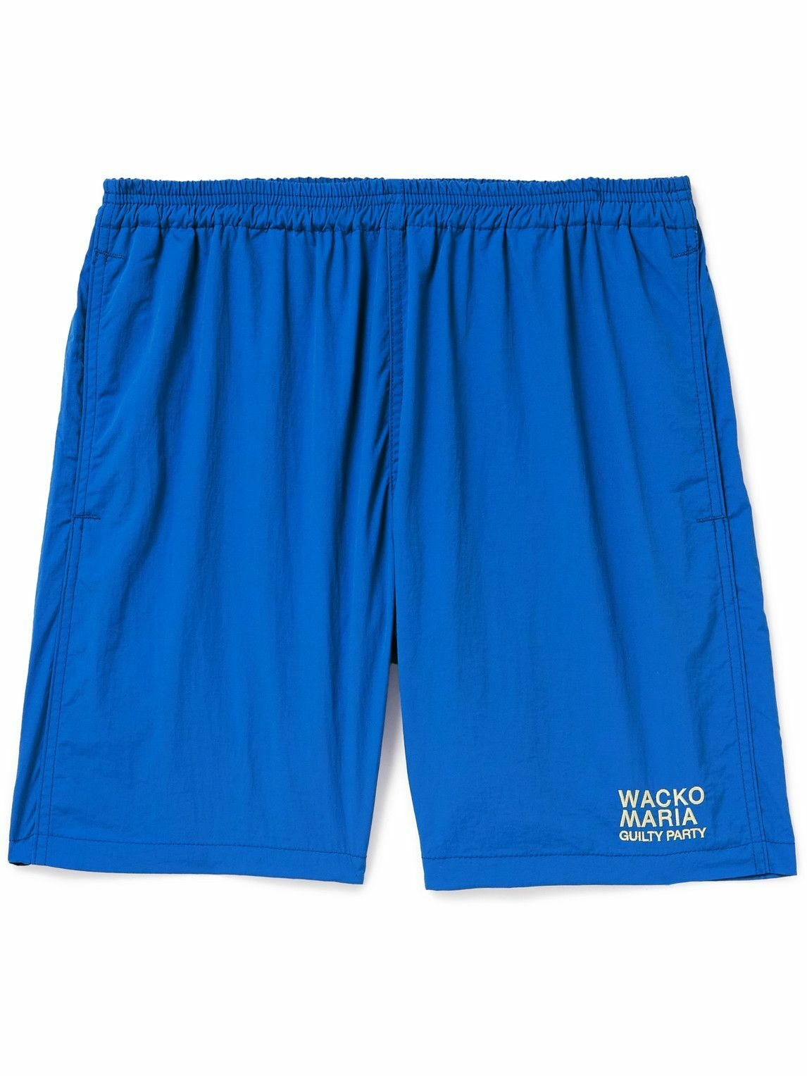 Wacko Maria - Straight-Leg Logo-Print Shell Drawstring Shorts