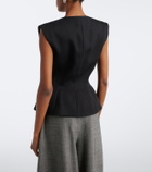 Magda Butrym Silk and cashmere vest