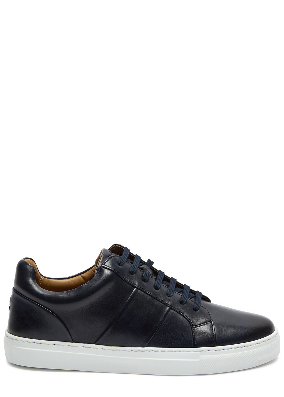 Oliver Sweeney Kendal Panelled Leather Sneakers Blue