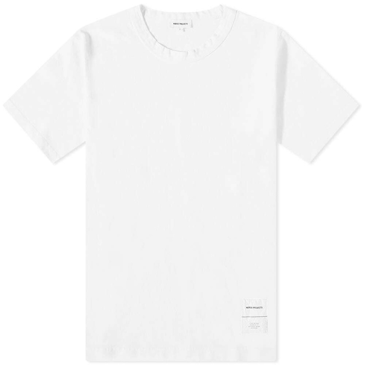 Photo: Norse Projects Men's Holger Tab Series T-Shirt in White