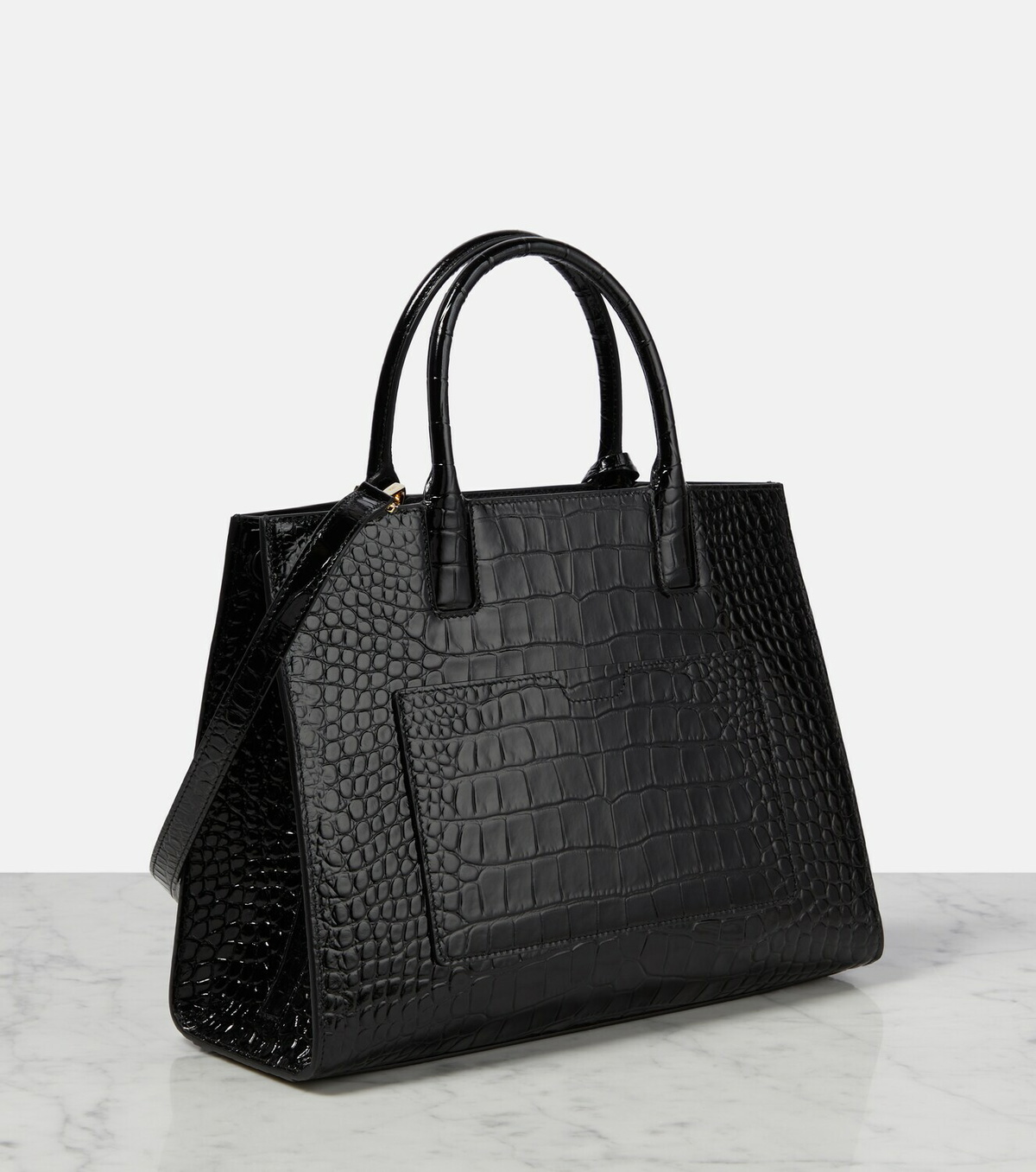 Burberry Frances Small croc-effect leather tote bag Burberry