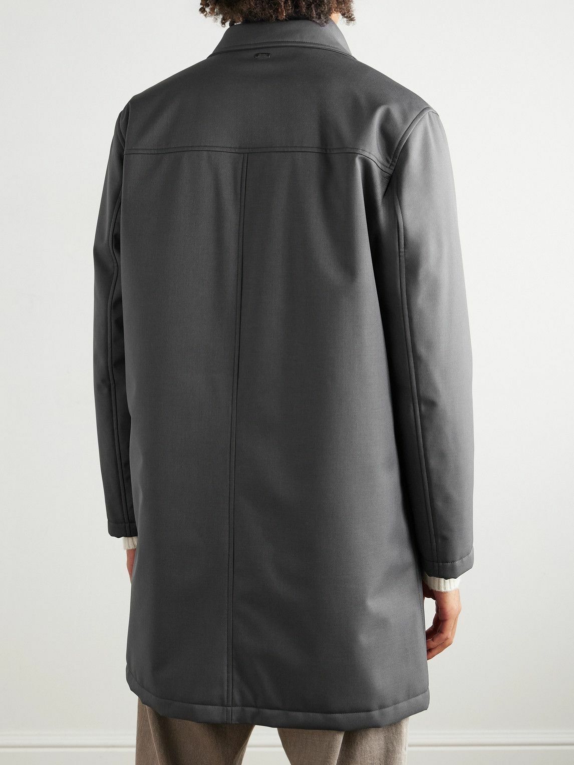 Herno - Shell Coat With Detachable Gilet - Gray