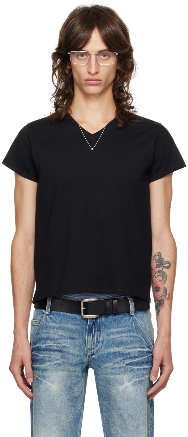 Fax Copy Express Black V-Neck T-Shirt
