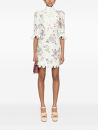 ZIMMERMANN - Lace Trimmed Linen Mini Dress