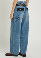 Damson Madder Drew Embroidered Relaxed Straight-leg Jeans Denim