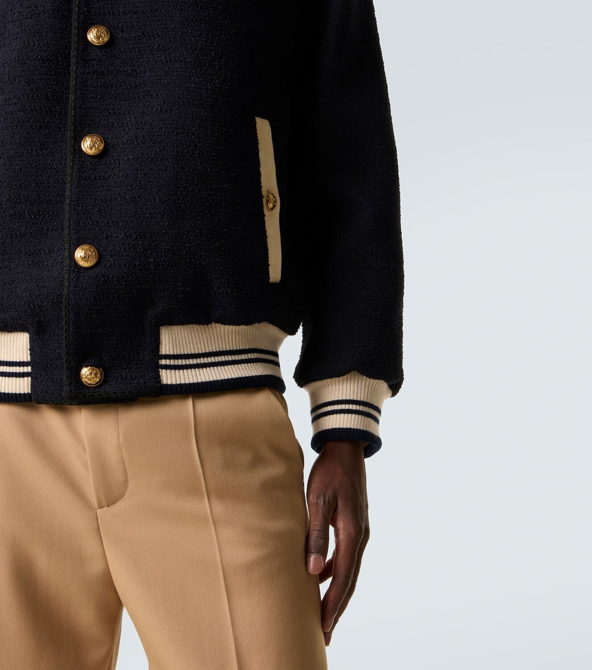 Valentino Tweed bomber jacket