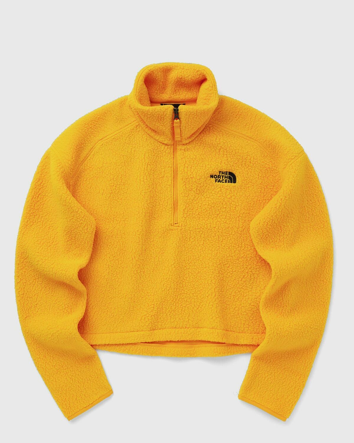 The North Face CROP HIGH PILE FLEECE yellow Womens Fleece Jacket