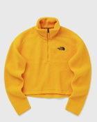 The North Face CROP HIGH PILE FLEECE yellow Womens Fleece Jacket