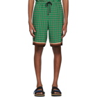 Dries Van Noten Green Perka Shorts