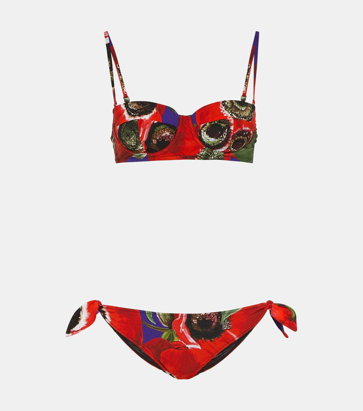 Dolceandgabbana Balconette Poppy Bikini Dolce And Gabbana