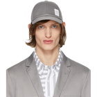 Thom Browne Grey Classic Baseball Cap