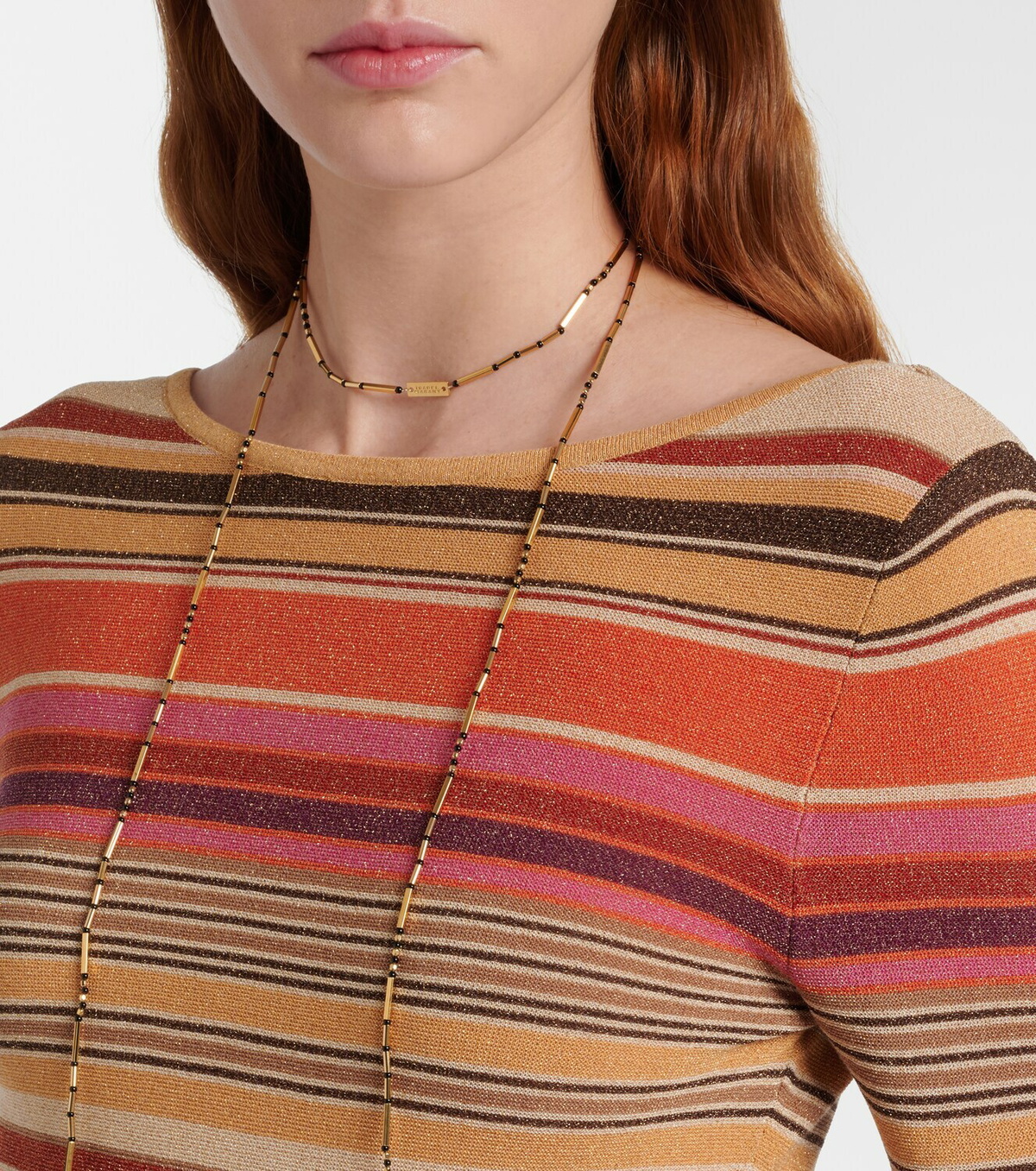 Faithfull Notturna striped maxi dress