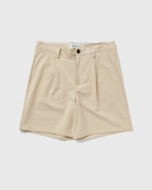 Les Deux Peter Pleated Twill Shorts Beige - Mens - Casual Shorts