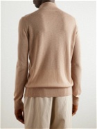 PIACENZA 1733 - Silk and Cashmere-Blend Half-Zip Sweater - Neutrals