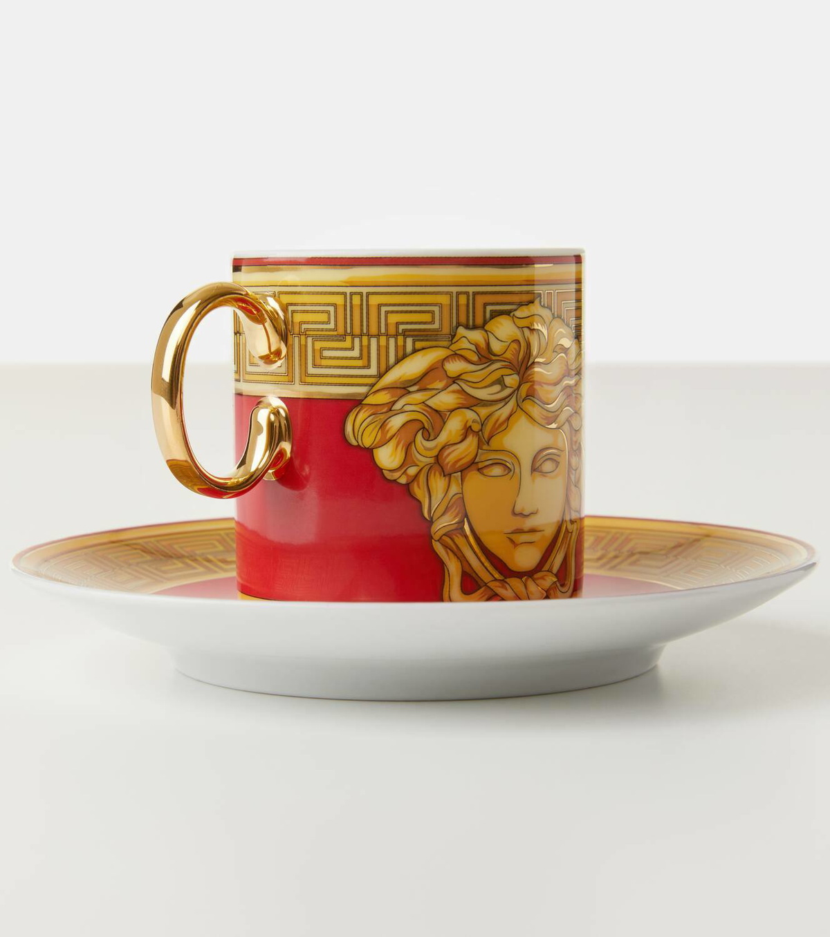 Versace Home Medusa Amplified espresso cup and saucer set