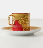 Versace Home Medusa Amplified espresso cup and saucer set