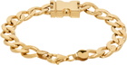 Alan Crocetti Gold Maxi Unity Curb Chain Bracelet