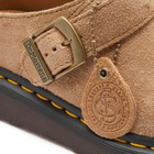 Dr. Martens Isham Buckle Mule in Sandy Tan Suede