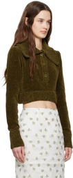 Cecilie Bahnsen Khaki Calla Sweater