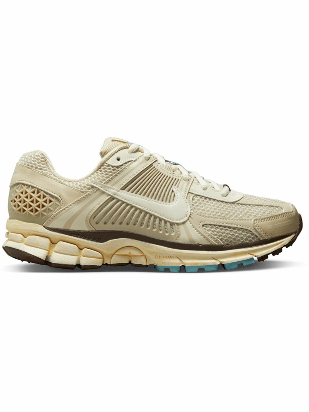 Photo: Nike - Zoom Vomero 5 Faux Leather-Trimmed Mesh and Rubber Sneakers - Neutrals
