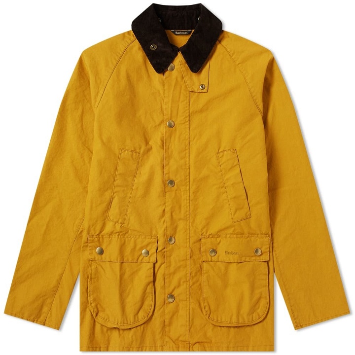 Photo: Barbour Heritage Garment Dyed SL Bedale Jacket Yellow