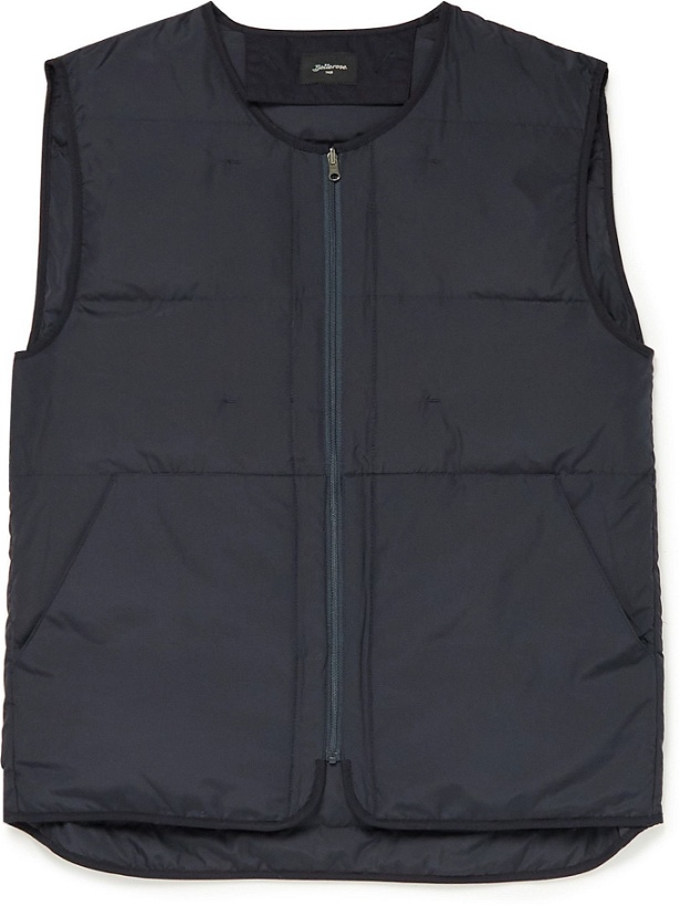 Photo: Bellerose - Hoch Quilted Recycled Shell Down Gilet - Blue