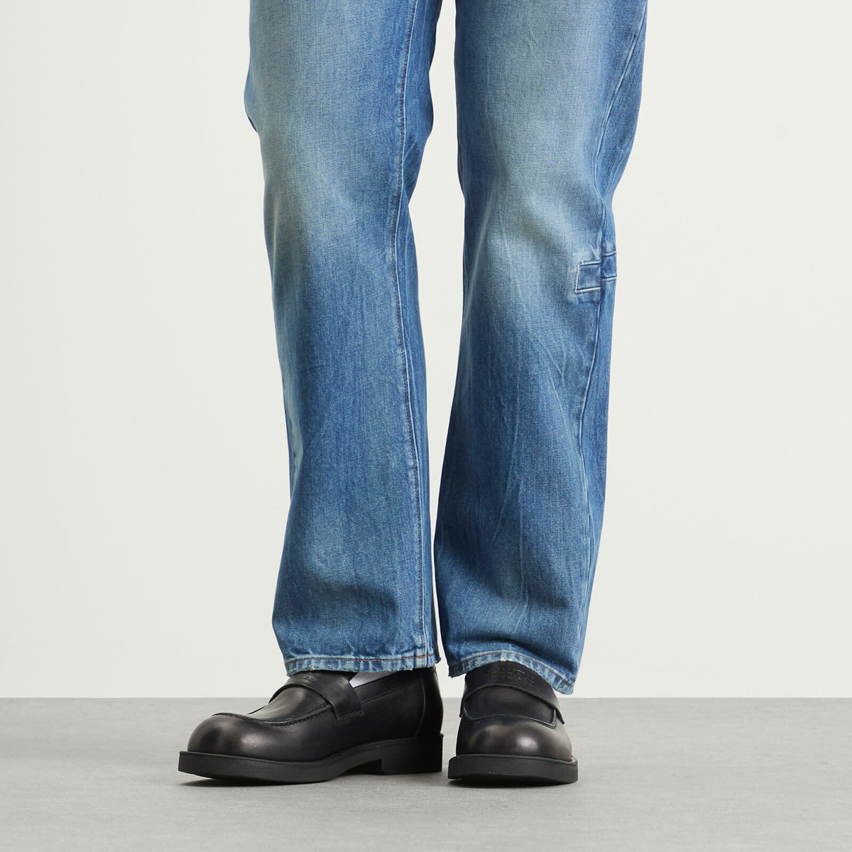 MM6 Maison Margiela Men's Leather Loafer in Black