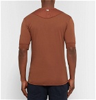 Schiesser - Karl Heinz Slim-Fit Cotton-Jersey Henley T-Shirt - Men - Orange
