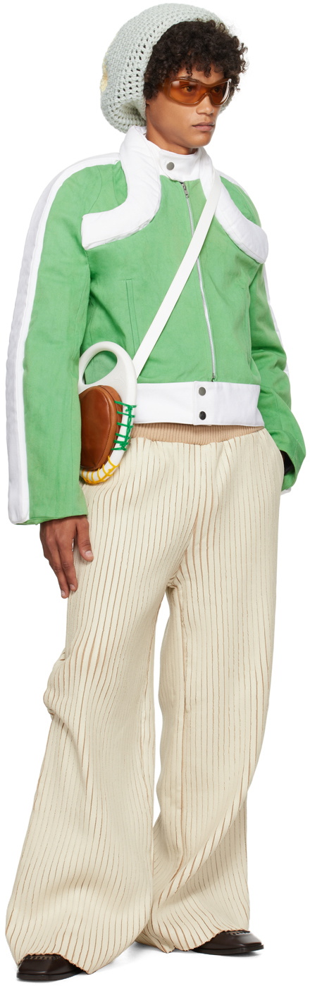 Stanley Raffington SSENSE Exclusive Off-White & Beige Trousers